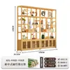 Estante Antiguo de Estilo Chino Nuevo Madera No Sólida Gabinete Multitesoro Partición para Sala de Té Estantería Sala de Estar Vitrina para Té Gabinete para Té Estante de Almacenamiento