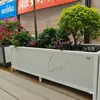 Caixa de Flores de Liga de Alumínio para Varanda, Telhado, Horta Externa, Pátio com Estrutura Espessada e Caixa de Plantio com Azulejo Cerâmico