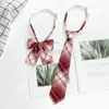 Traje JK Corbata de Lazo Estilo Academia Femenina Uniforme Japonés Camisa Perezoso Sin Corbata Corbata de Estudiante Corbata de Lazo Uniforme Escolar Masculino Moderno