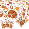 ZB215 Amazon pizza pizza Party 130 * 220cm toalha de mesa única toalha de mesa de festa PE