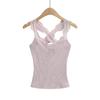 Sy9140-25 Primavera Novo Estilo Americano Estilo Puro Luxo Sexy Emagrecedor Renda Tricotada Camisola