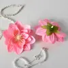 Kit de Material DIY Cabeça de Flor de Lótus de Tecido Flor Artificial, Flor para Penteado, Ornamento de Estátua de Buda de Lótus, Decoração para Fotografia de Casamento Hanfu