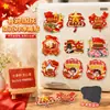 Ímã de Geladeira Acrílico Comemorativo do Dia Nacional Presente Estilo Chinês Desenho Animado Eu Amo a China Decoração de Ímã Cultural e Criativo Presente