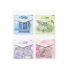 Paquete de Pegatinas Momo Transfronterizo, Serie de Flores al Óleo, Tema de Pintura al Óleo con Pan de Oro, Pegatinas Decorativas Hechas a Mano para Manualidades DIY, 15 Hojas, 6 Diseños