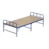 Cama de estructura de hierro para ayuda de emergencia con 80% de descuento, cama individual simple para ayuda en desastres, cama plegable de madera para ayuda de emergencia