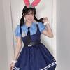 Comercio Exterior Femenino Halloween Cos Disfraz Judy Zootopia Mujer Policía Judy Traje de Cosplay Ropa de Mujer