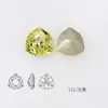 Cristales Dongzhou Triangulares 7mm Coloridos con Base Puntiaguda para Uñas Rhinestones Pequeña Cabeza de Tigre Forma Triangular Rhinestones Accesorios para Uñas DIY