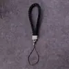 Lanyard para teléfono móvil al por mayor de fábrica, cordón para llavero de cámara de cuero PU, cuerda de muñeca para teléfono móvil de pareja, cuerda tejida de cuero