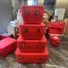 Caja de Aislamiento Frío de Acero Inoxidable Set de 4 Piezas Calentador de Comida Contenedor de Almacenamiento Térmico