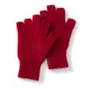 Nova coleção outono e inverno: Luvas casuais femininas de cashmere sem dedos, quentes e resistentes ao frio, versáteis, cor sólida, estilosas e adequadas para o uso diário