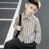 Conjunto de Ropa Infantil Coreana para Niños, Primavera 2026, Tres Piezas con Camisa, Chaleco y Pantalones, para Niños Pequeños y Niños Pequeños