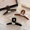 Presilha de Garra Extra Grande 13cm Preta Fosca Presilha Tubarão Presilha de Cabelo de Alta Qualidade para Mulheres Nuca Novo Estilo 2026 Acessório de Cabelo
