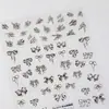 Adesivos de Unha Moji Retro Estampa Animal Estampa Leopardo Estampa Zebra M1308 Simples e Estiloso Série Cool Adesivos de Unha