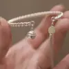 Pulseira Sino Palácio Vermelho da Internet Sino Sino Antigo com Franja Calcedônia Pulseira Sino Joia Melhor Amiga das Mulheres Presente de Natal