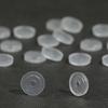 Acessórios DIY para Clipe de Orelha Oval Almofada Anti-Dor Almofada de Orelha Transparente Almofada Antiderrapante Almofada de Borracha Macia Branca Almofada para Clipe de Orelha de Bobina de Mosquito