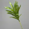 Bambu lírio artificial haste única com folhas verdes para paisagismo temático de floresta, arranjos florais de casamento, decoração suave de hotel e plantas verdes artificiais