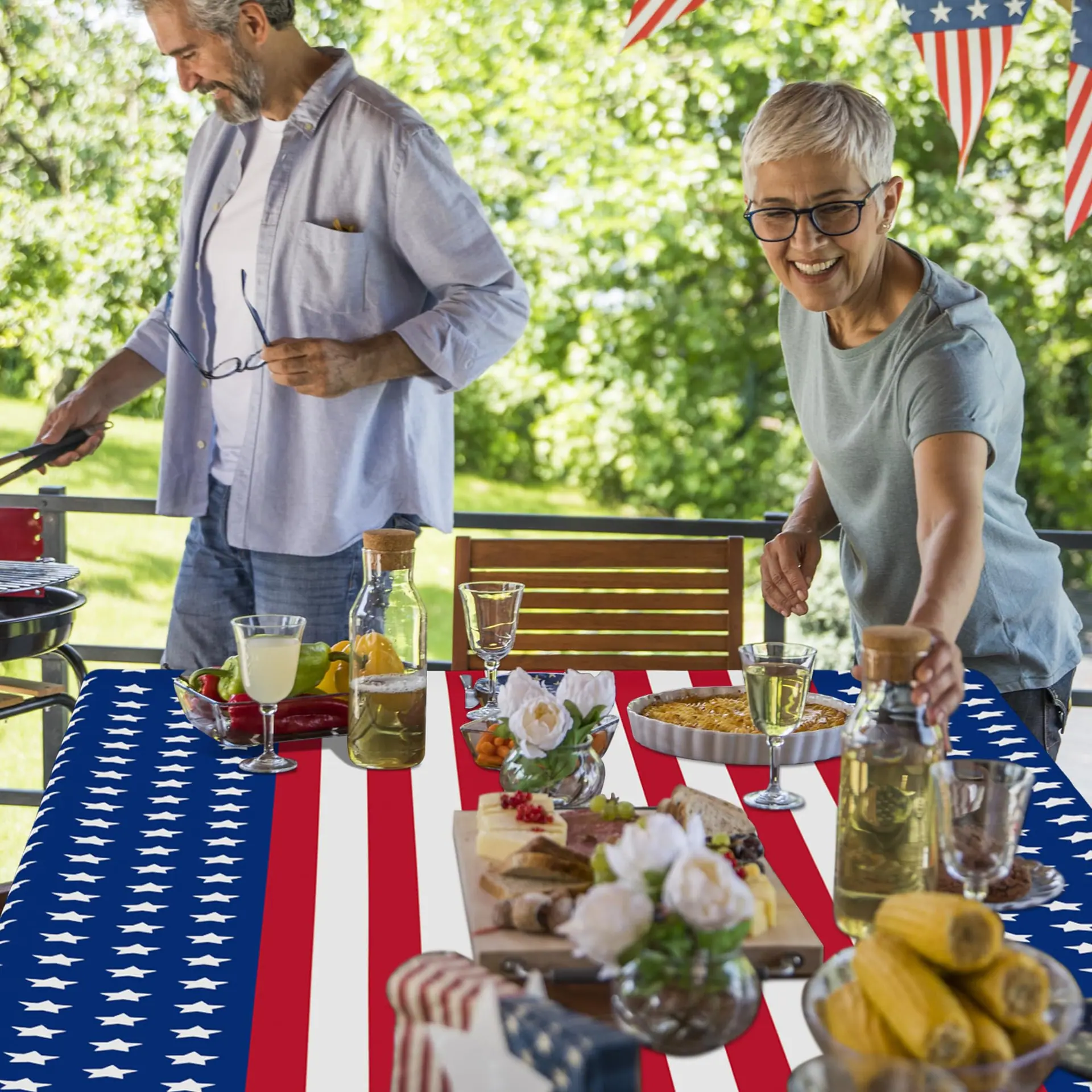 Stars Stripes 6pcs 54x108 in-0