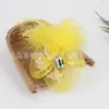 2025 Tocado de Malla Elástica Hecho a Mano Ramillete de Rendimiento Flor Artificial Flor para Ropa Versátil Color de Exportación Europeo y Americano Completo 858