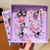 Pulsera Nueva para Niños, Anillo para Niña Pequeña, Clip para Oreja de Dibujos Animados para Bebé Niña, Juego de Joyería para Niñas, Moño Sanrio