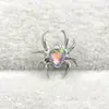 Aleación de Titanio ASTMF-136 Amor Aurora Ópalo Araña G23 Titanio OPAL Labio Uña Perforación Corporal Joyería para Perforación