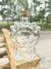 Botella de Vidrio con Tapón de Corcho Transparente Botella de los Deseos Creativa Botella Cielo Estrellado Arcoíris Botella de la Suerte de Deriva Botella para Bebidas Lista para la Venta