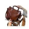 Bolso Grande Retro de Gama Alta 2026 Nueva Moda Textura Bolso Cruzado Primavera y Verano Bolso de Mano de Cuero Suave Bolso Cubo para Mujer