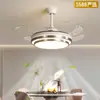 Lámpara de Techo con Ventilador Selección Premium Modelo Nuevo 2025 LED para Habitación del Hogar Dormitorio Principal Comedor Ventilador Invisible Ventilador de Techo