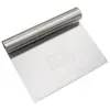 Cortador de Masa de Acero Inoxidable Raspador de Fideos de Arroz Cortador de Masa para Pastel Harina Báscula Cortador Herramienta para Hornear Cortador Raspador de Masa