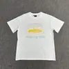 Venta a largo plazo de la serie Corteiz Devil Island, con un estampado de logo de letras en una camiseta de cuello redondo y manga corta, un estilo de algodón ajustado para ventas transfronterizas