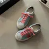 Sapatos Estrela Lantejoula Vintage Desgastados Feminino 2026 Outono Nova Cor Color Block Cadarços Duplos Solado Macio Versátil Plano Casual Tênis