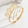 Pulsera de Brazo Transfronteriza Europea y Americana Estilo Minimalista Ins Accesorio para Vacaciones en la Playa Pulsera Abierta Ajustable Y2K
