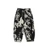 Comercio Exterior Verano Moderno Talla Grande Cordón Cintura Suelta Pantalones Capri Tipo Nabo Pantalones Casuales Adelgazantes Combinables Pierna Ancha Ropa Exterior