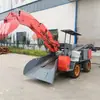 Máquina Picadora de Escoria de Minería Máquina Picadora de Escoria Eléctrica para Minería Rueda de Goma Cargador Diésel