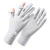 Guantes de Protección Solar para Mujer, Protección UV de Verano, Parasol para Conducir, Estilo Delgado, Ciclismo, Sensación Fresca, Sensación de Hielo, Transpirables, Secado Rápido, Pantalla Táctil