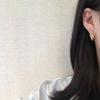 2023 Nuevo Estilo Compacto, Simple y Versátil Diseño Metálico Aretes de Aro Joyería Popular para la Oreja