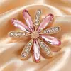 Broche de Moda Más Vendido Transmitido en Vivo, Hebilla de Bufanda de Seda de Alta Gama Estilo Coreano, Broche de Pedrería a la Moda, Pin para Abrigo, Accesorio de Ropa de Perla