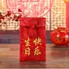 Bolsa Roja de Sobres de Diez Mil Yuanes con Bordado para Cumpleaños 80, Cumpleaños 60, Feliz 70 Cumpleaños, Cumpleaños 90 Sobres Rojos Hechos de Tela de Brocado con el Carácter para Longevidad