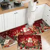 Tapetes de chão de cozinha e tapetes de porta de entrada de Natal para atacado transfronteiriço, um conjunto de dois, fáceis de limpar e duráveis, diretamente do fabricante