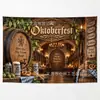 Telón de fondo nuevo y popular para Oktoberfest transfronterizo, diseño de jarra de cerveza impreso en alta definición, telón de fondo festivo para decoración de fiestas, tela colgante
