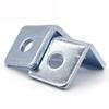Cantoneira Galvanizada Dois Furos em L Adaptador de Ângulo Reto Conector Aço em C Resistente a Terremotos Suporte Tubo Fixo Corredor Ângulo Limite