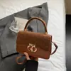 Design Estampado de Leopardo 2026 Outono Nova Moda Versátil de Alto Padrão Simples Casual Ombro Único Transversal Bolsa de Mão Exquisita