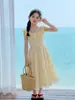 Design de vestido único e bonito para meninas, deslumbrante vestido de princesa para meninas pequenas, vestido floral de verão para crianças maiores