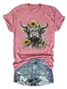Amazon eBay tienda independiente casual elegante mujer yak flor girasol nuevo colorido algodón manga corta camiseta