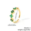 Anillo Abierto de Lujo Minimalista Ins de Nicho con Forma de Gota de Agua Cruzada Anillo de Hoja Francesa Dulce y Fresco para Mujer