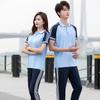 Uniforme de verano para escuela primaria y secundaria, camiseta, traje de estudiante de secundaria, pantalón de media manga, ropa deportiva informal para hombres y mujeres