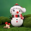 Kit de material nuevo de ganchillo transfronterizo, nuevo kit de material DIY para decoración de regalo de tejido de lana navideño, disponible para dropshipping