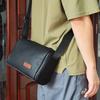 Nova Bolsa Transversal Masculina de Couro Genuíno 2024 Moda Ins Bolsa de Ombro Estilosa Cool Estilo Coreano Grande Capacidade Couro Bovino Esportiva para Viagem