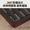Cama flotante minimalista de moda 1,68 m Cama de estructura de hierro de lujo ligero italiano para apartamentos sin cabecero