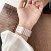 Adequado para Apple iWatch 10 Pulseira de Elo de Metal S11 Bambu com Aço Inoxidável Pulseira para Relógio Huawei Gt7