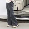 Pantalones acampanados de color liso estilo coreano para niñas, nuevos pantalones de moda otoño 2026